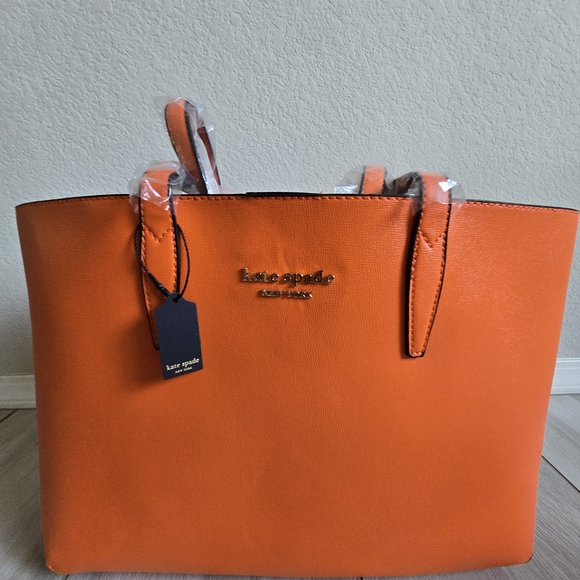 Kate Spade Orange Tote Bag - Picture 2 of 6